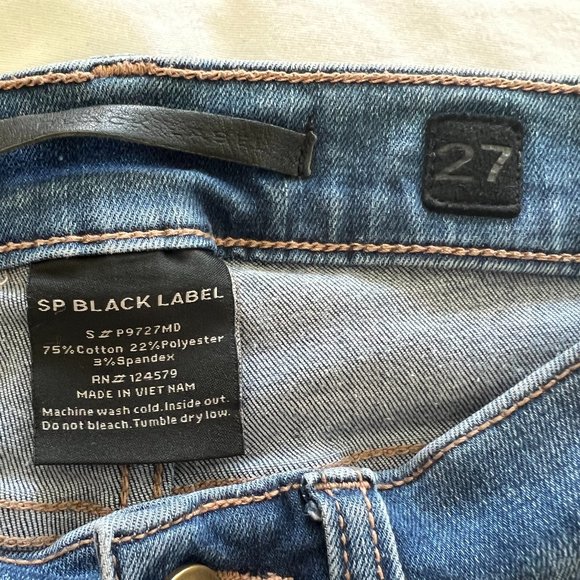 SP Black Label Distress Jeans Size 27 - Picture 5 of 6